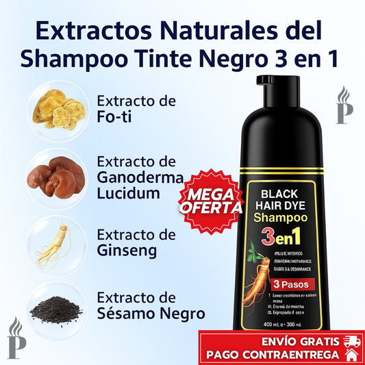 🔥Oferta Especial 3x1: Adiós Canas™ ✨- Shampoo Rejuvenecedor Instantáneo🥰, Cabello Joven en Minutos💯